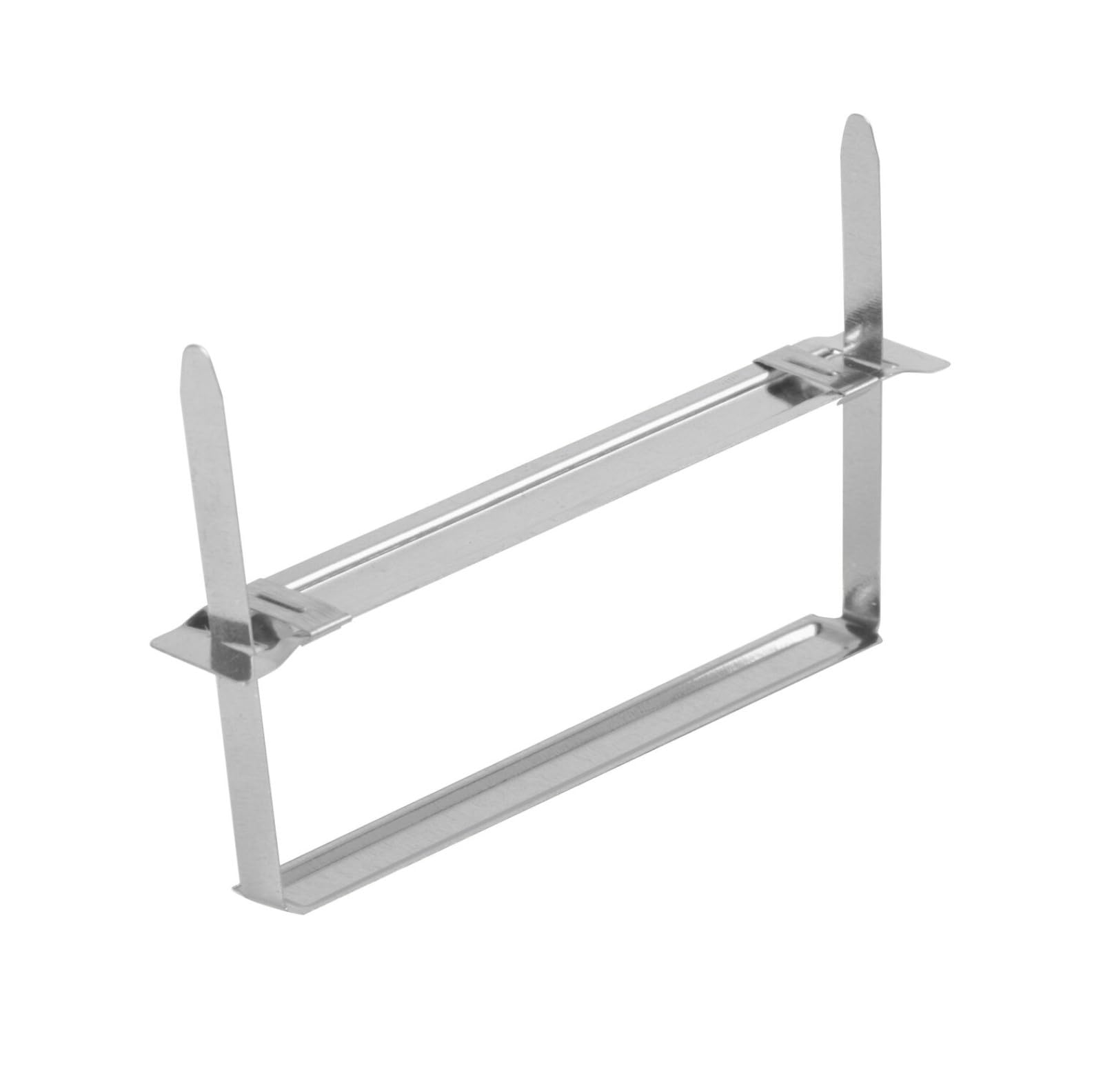 Q-Connect 2-Piece Filing Clips - 80mm Metal, Silver | 50 Pack 1