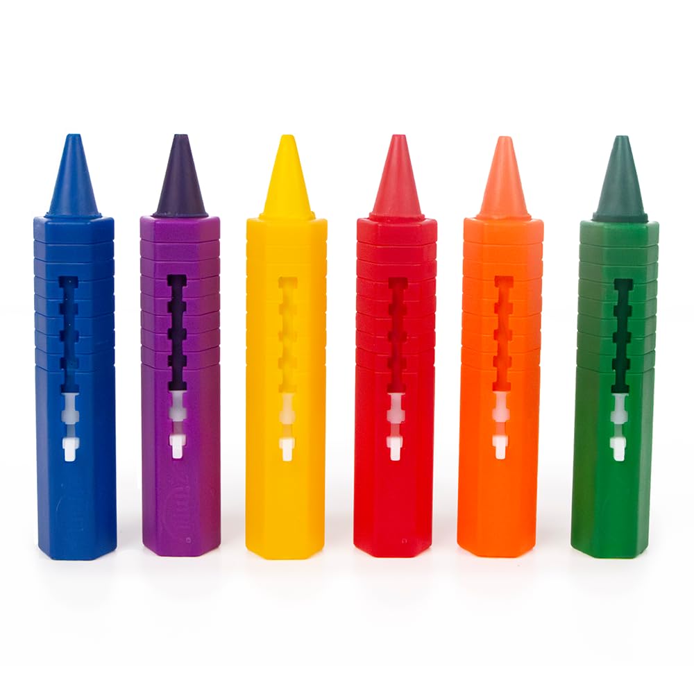 ZIMPLI Baff Crayons - 6 Large Washable Bath Crayons for Kids | Multicoloured 5