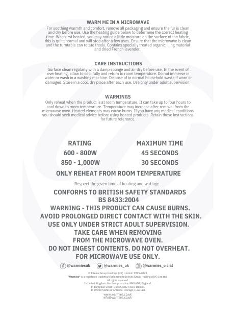 Warmies - Blue Dragon Weighted Teddy Junior Size Microwavable Heat Pad with French Lavender 17