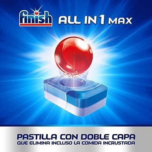Finish Max All in 1 Powerball Dishwasher Detergent Tablets, 110 Tabs