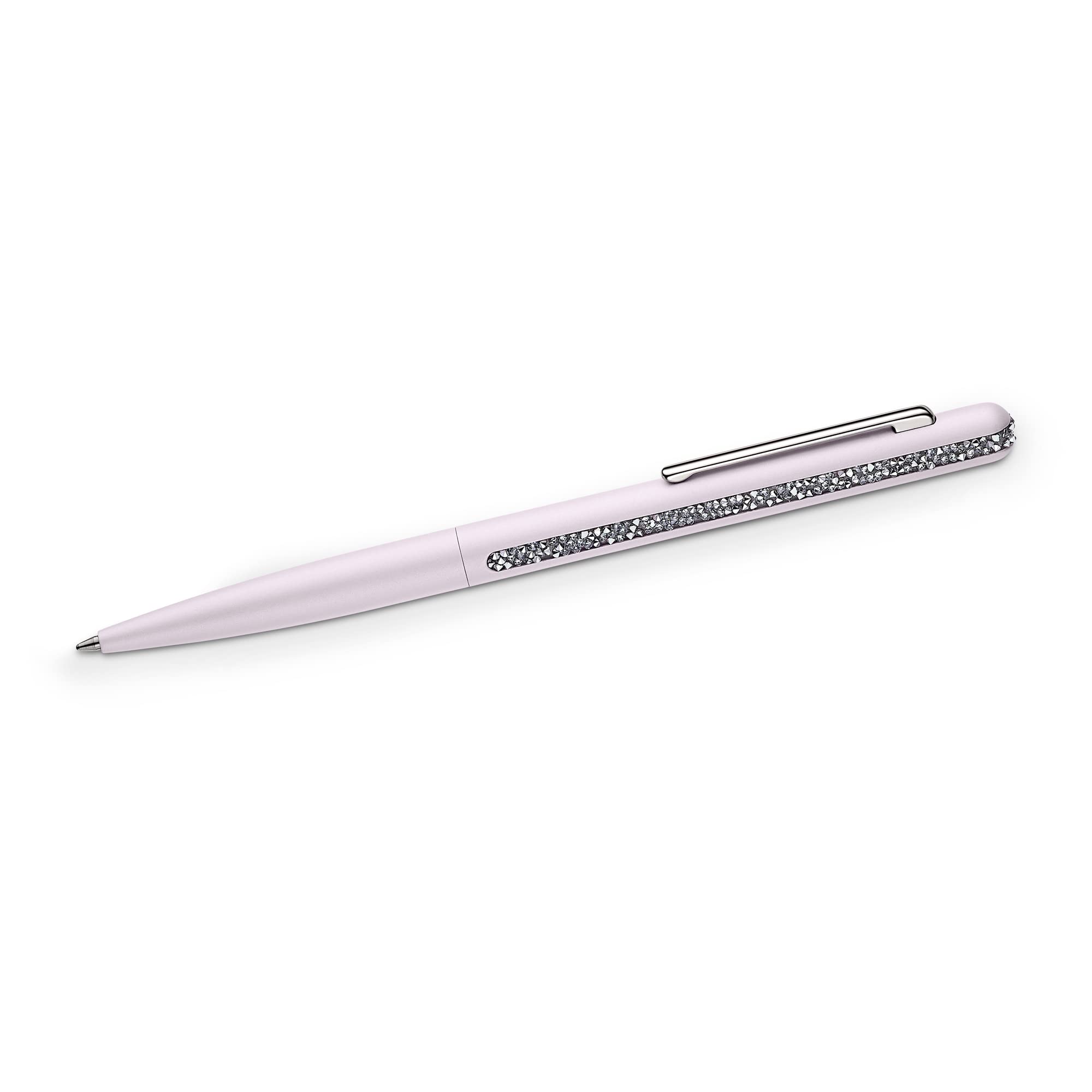 Swarovski Crystal Shimmer Ballpoint Pen - Pink Lacquered Finish | Black Ink | Chrome Plated