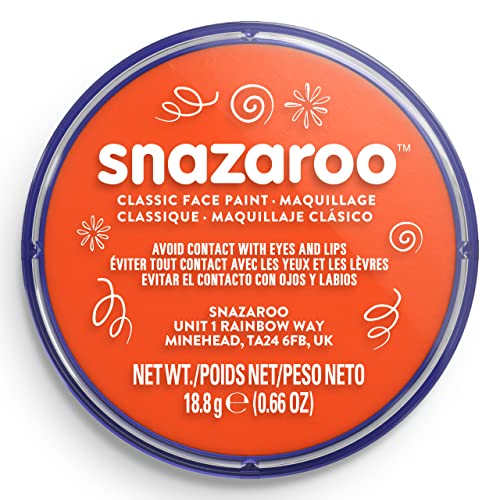 Snazaroo - Dark Orange Classic Face and Body Paint (18ml)