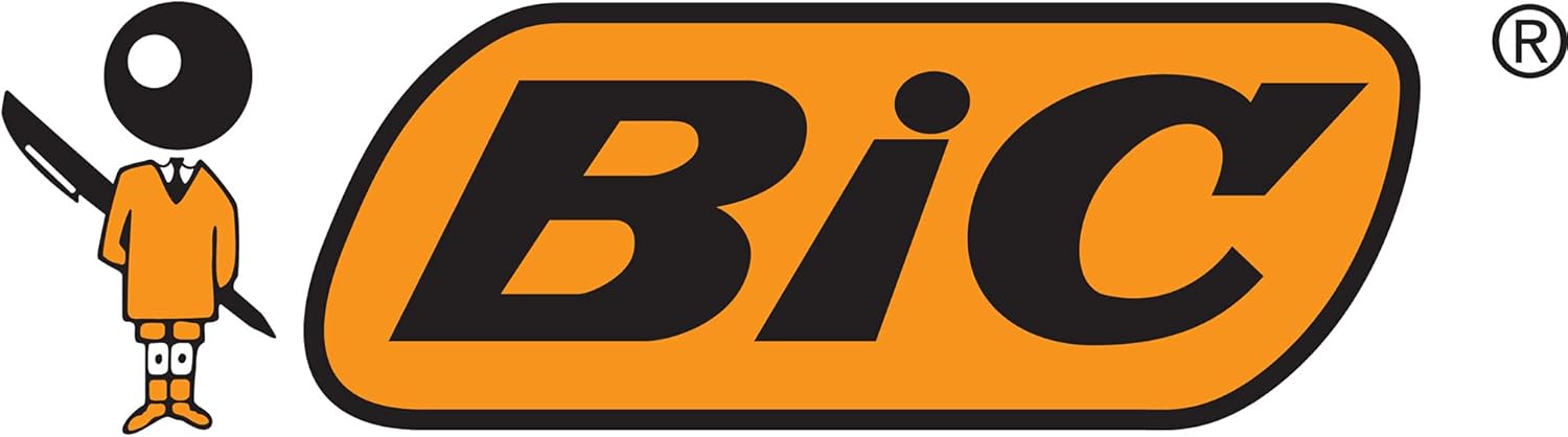 BIC 4 Colours Pro Retractable Ballpoint Pen with Four Ink Colours and Medium Point (1.0 mm), Pack of 12 4