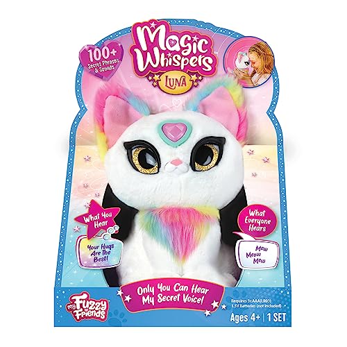 My Fuzzy Friends Magic Whispers Luna Kitty - Interactive Plush Toy for Kids 4+ 4