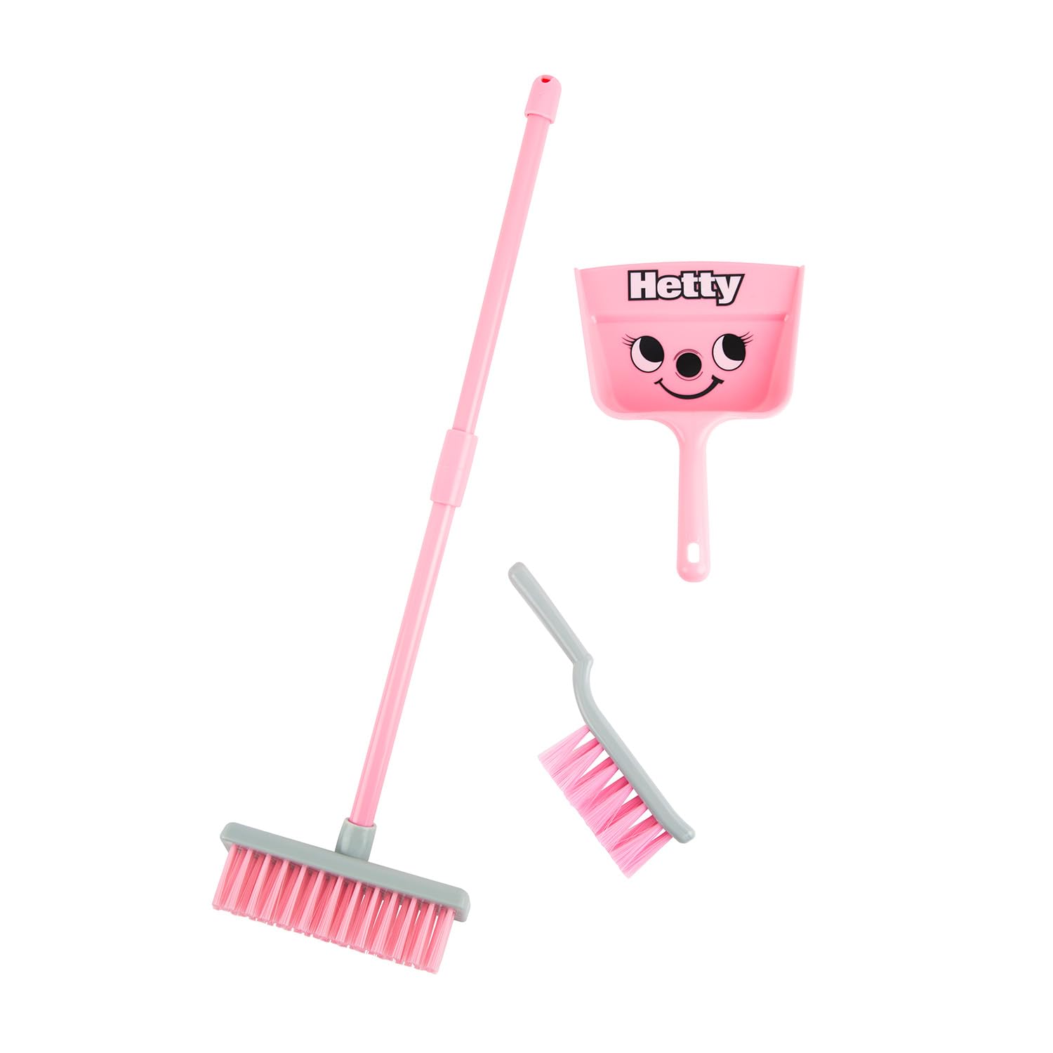 Casdon Hetty Brush Set - Child-Friendly Cleaning Toy for Ages 3+ | Includes Broom, Dustpan & Brush 1