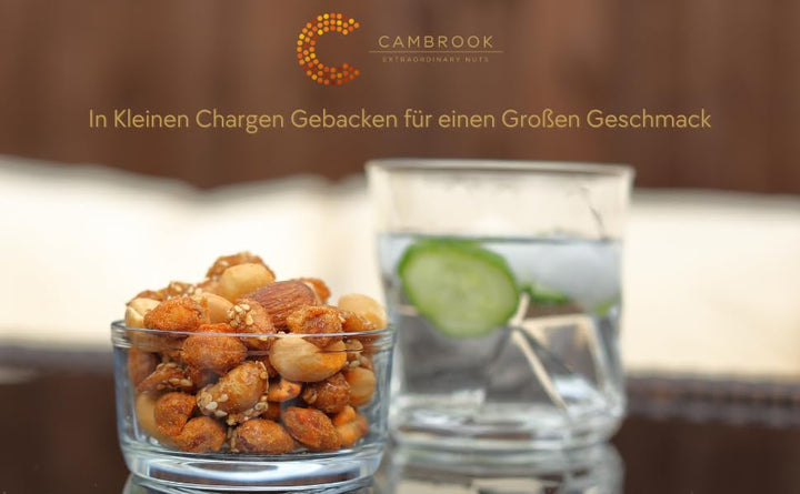 C Cambrook Black Truffle & Sea Salt Baked Mixed Nuts with Almonds, Cashews, Macadamias & Pecans