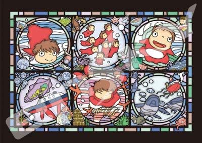 208-Piece Jigsaw Puzzle - Ponyo on the Cliff by the Sea Art Crystal Puzzle for Kids & Adults
