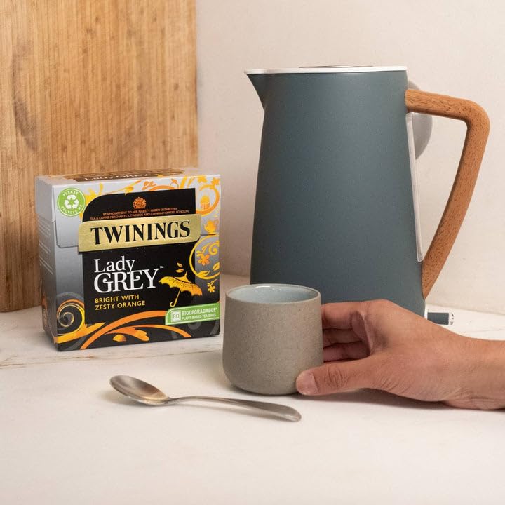 Twinings Lady Grey Black Tea - Zesty Orange & Lemon Peel Flavor | 320 Teabags (Pack of 4) 8