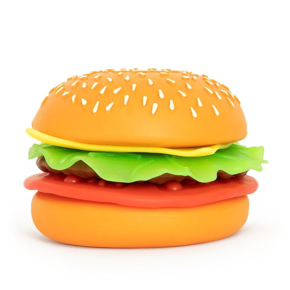 Keycraft Jumbo Peel and Play Burger Squishy Toy - Slow-Rising Foam, Sensory Relief, Ages 3+ 1