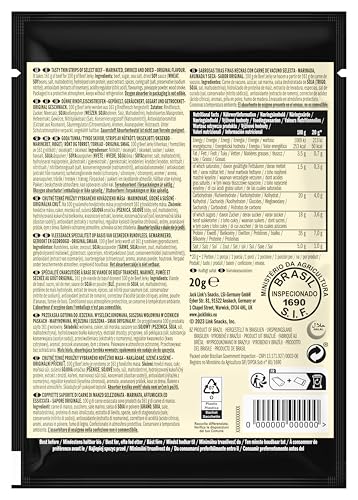 Jack Link's Beef Jerky Original, Box of 12 x 40 g, High Protein Dried Meat Snack 10