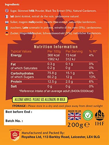 Royal Chai Premium Instant Karak Chai (Sweetened) - 10 Count Box 5