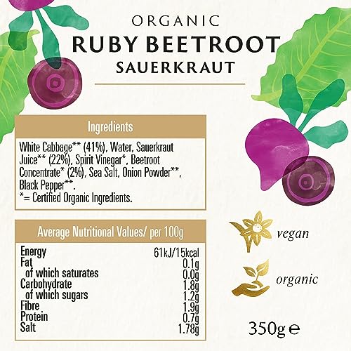 Biona Demeter Organic Sauerkraut Ruby Red 350g 6