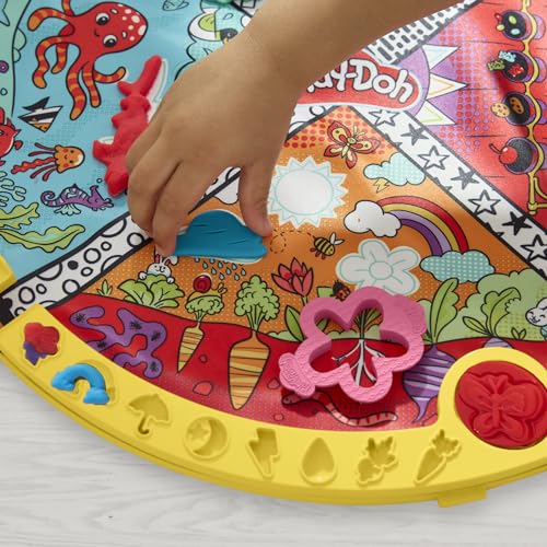 Play-Doh Fold and Go Playmat Starter Playset - Creative Arts & Crafts Toy for Kids 3+