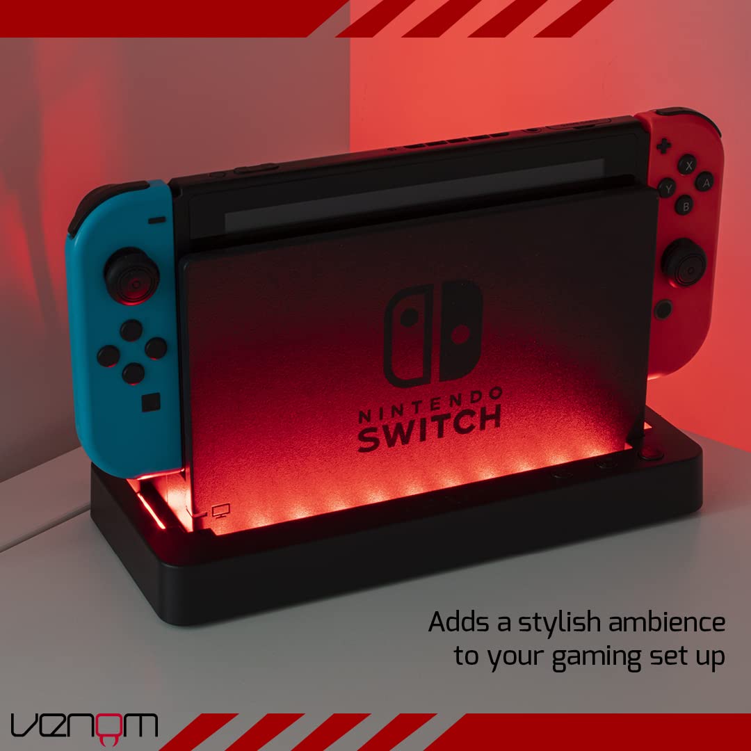 Venom Multi-Colour LED Light-up Console Stand for Nintendo Switch and OLED Model 2