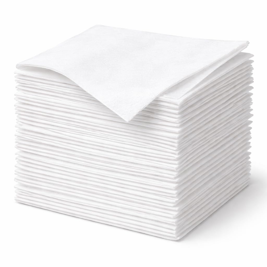 1ABOVE White Paper Napkins - 100 Pack, 1-Ply, 30x30 cm Soft & Strong Serviettes 1