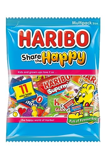 HARIBO Share The Happy Mini Multipack Sweets 11-Pack 176g