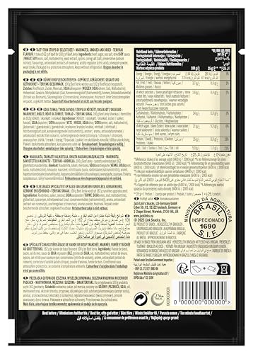 Jack Link's Beef Jerky Teriyaki - Box of 12 x 60g - Dried Meat Snack High in Protein