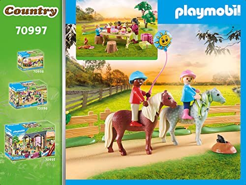 Playmobil - Country Pony Farm Birthday Party Playset (70997)