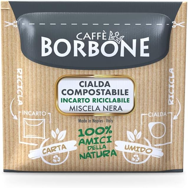 Caffè Borbone Black Coffee Blend - 50 Compostable ESE Pods (dm 44)