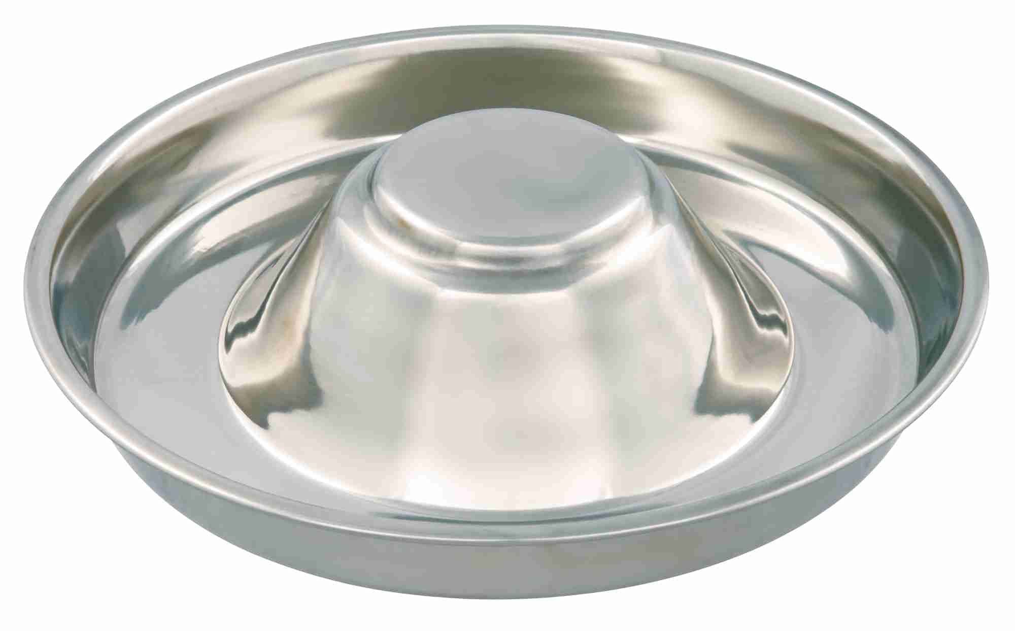 TRIXIE Stainless Steel Puppy Bowl - Extra Large Diameter | 1.5L Capacity | Low Rim