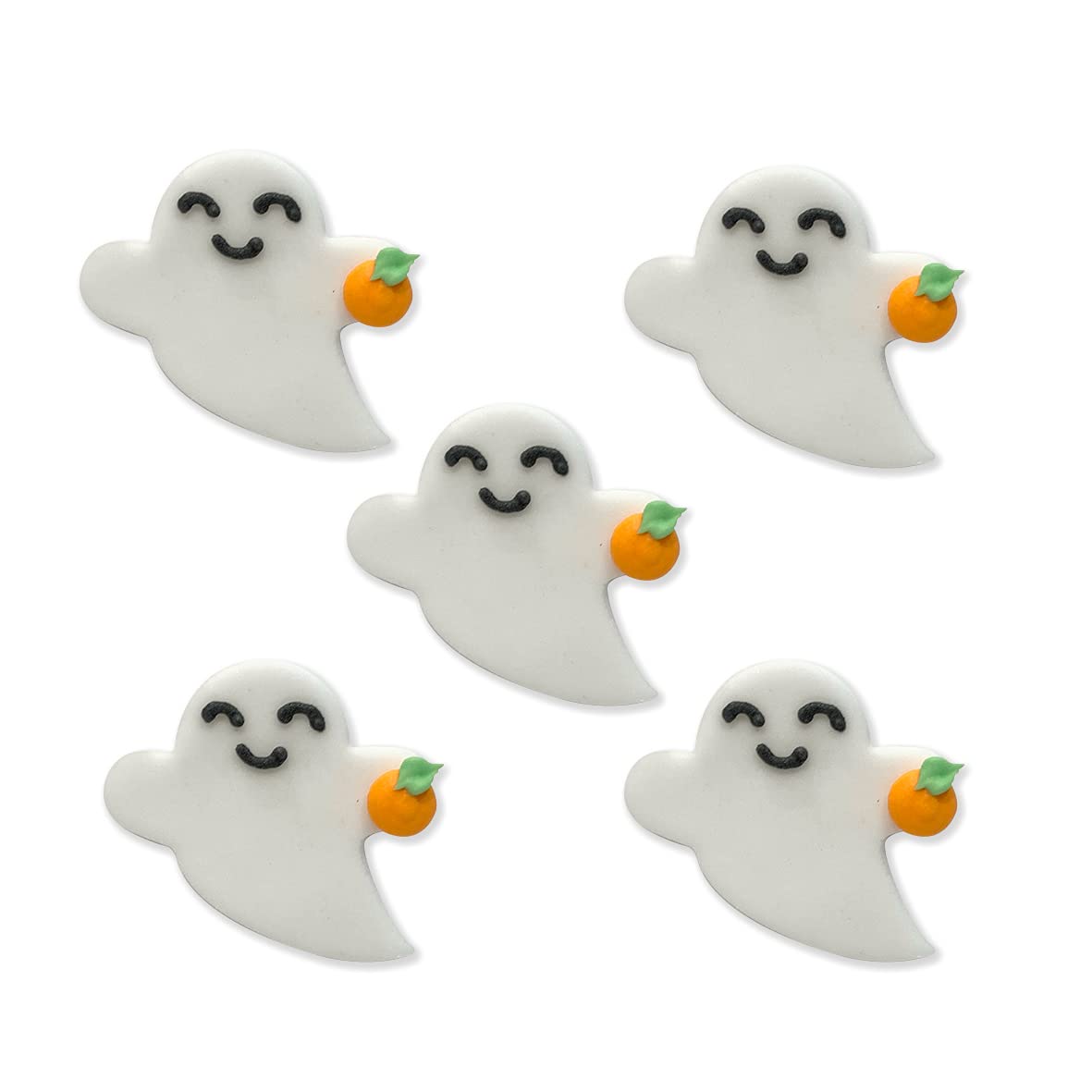 Anniversary House - Halloween Ghost and Pumpkin Edible Cake Toppers 5pcs 1