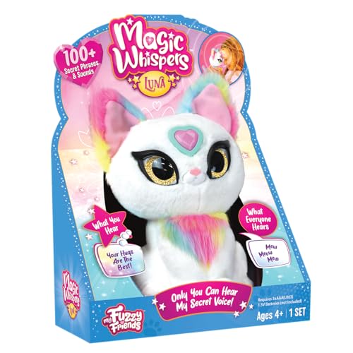 My Fuzzy Friends Magic Whispers Luna Kitty - Interactive Plush Toy for Kids 4+ 5