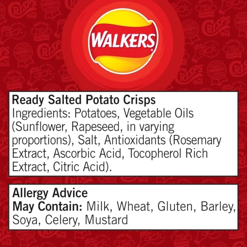Walkers Ready Salted Crisps 32.5g (Case of 32)