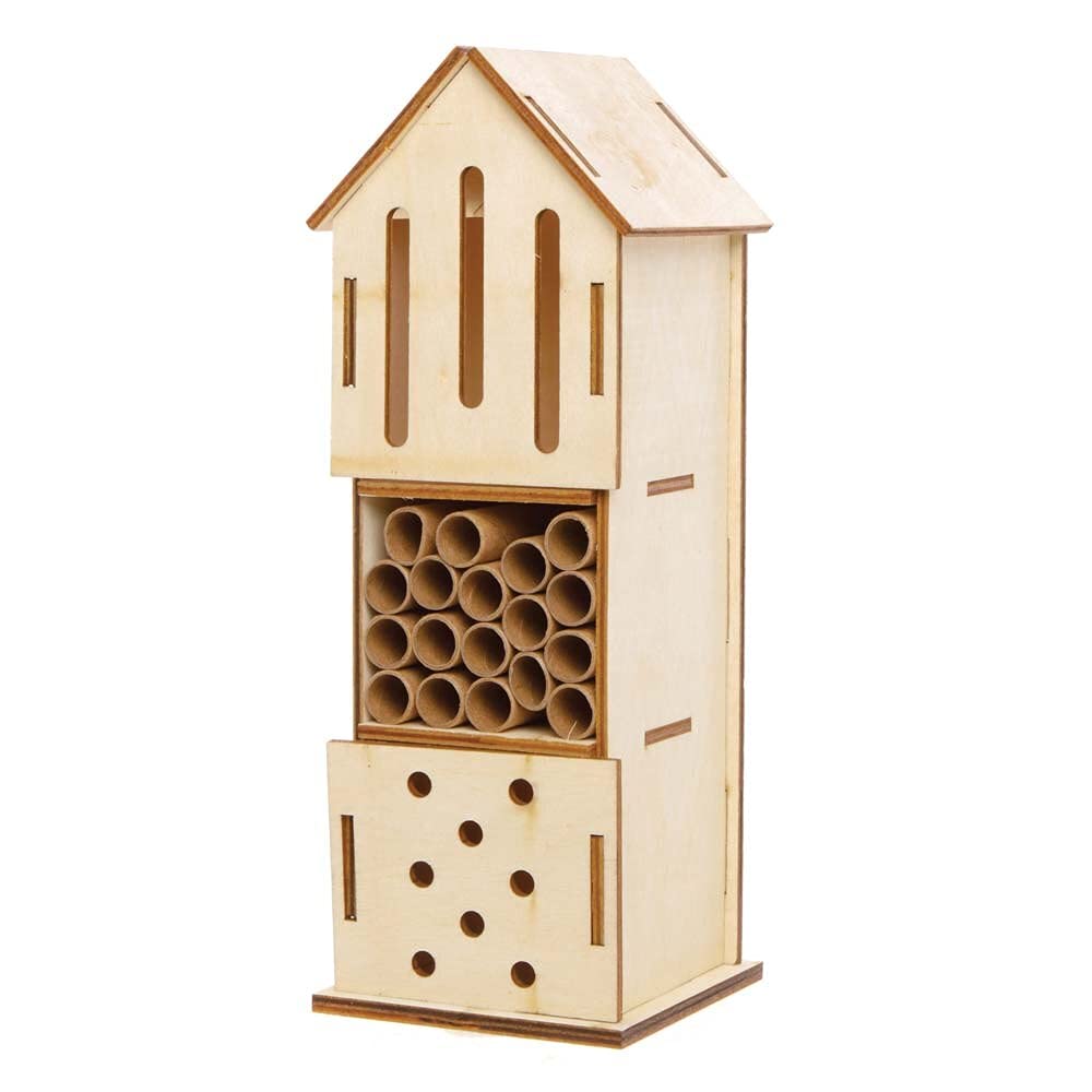 Baker Ross FE508 Wooden Bug Hotel Kits - Pack of 2 | 3mm Plywood | Ages 3+ 3