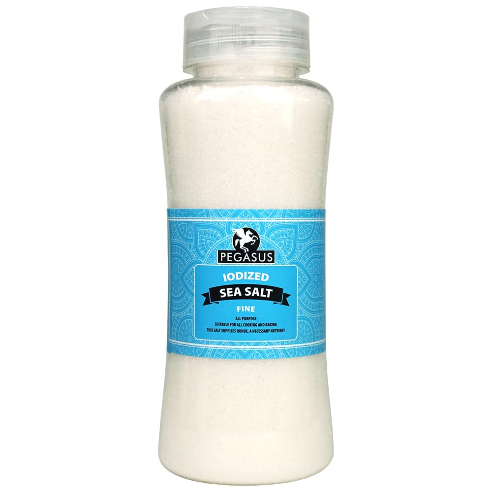 Pegasus Iodized Fine Sea Salt - All-Purpose Cooking Salt | 800g Fine Grain 1