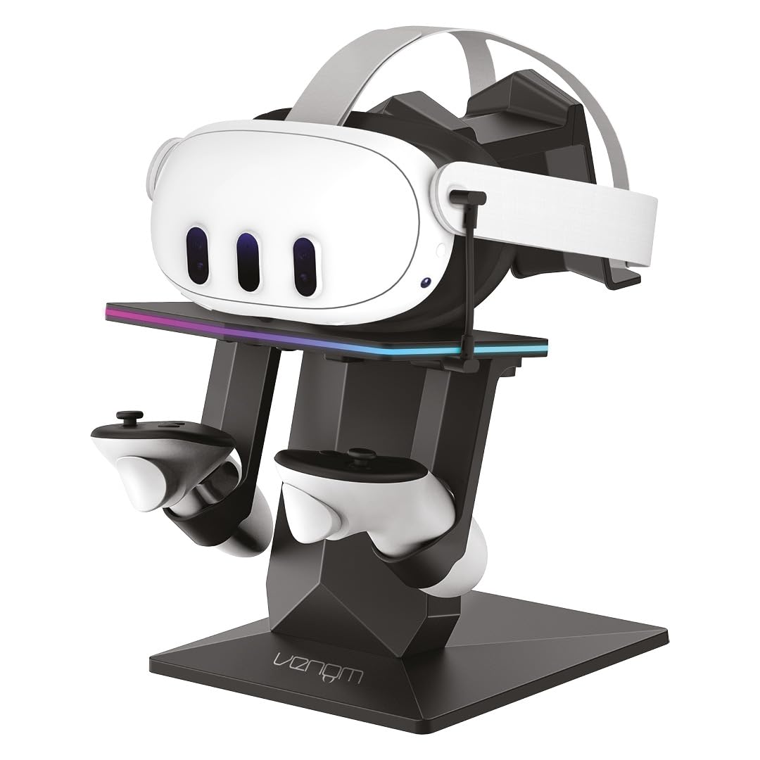 Venom RGB Charging Stand for Meta Quest 3S, Quest 3, Quest 2 & Quest Pro