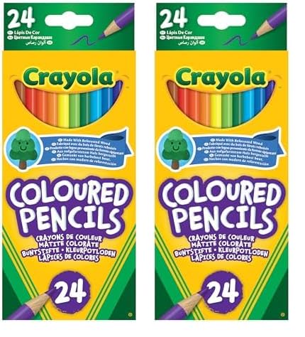 CRAYOLA Coloured Pencils - 48 Pack Multicolor Pencils for Kids, Ages 3+