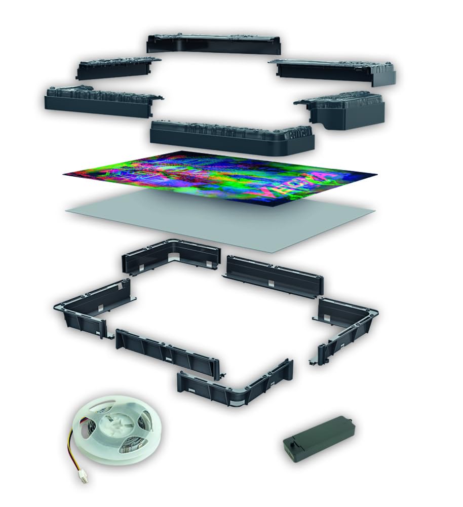 Clementoni Stranger Things Metamorphic Art Puzzle - 520-Piece LED Interactive Puzzle 14