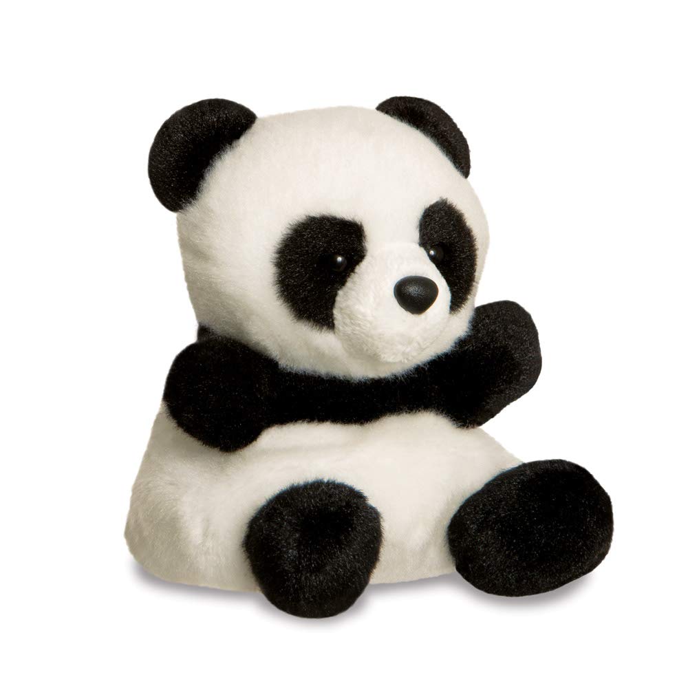 AURORA Palm Pals Bamboo Panda Soft Toy - 5 Inch | Bean Filled | Black & White 2