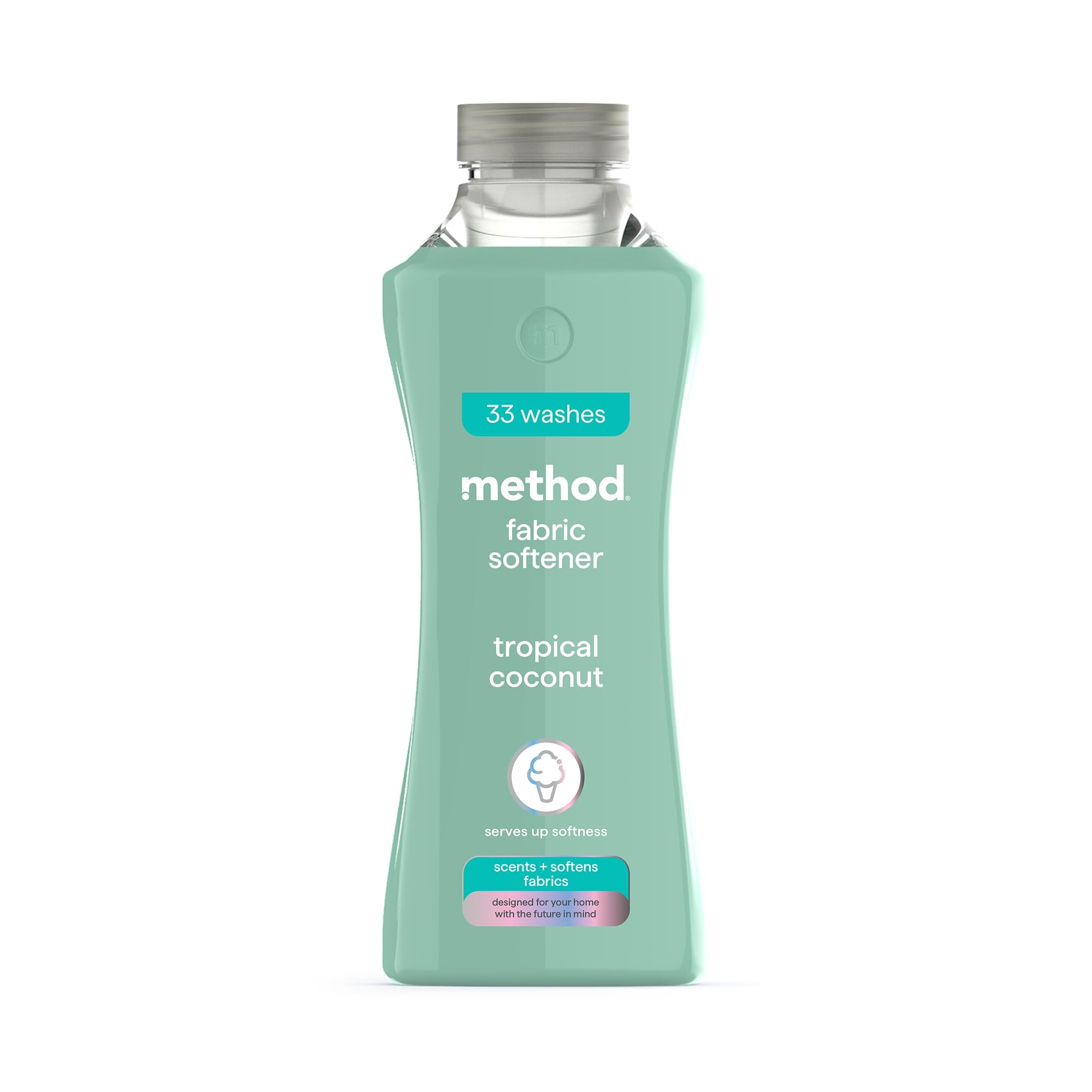 Method Liquid Fabric Softener - Softening, Tropical Coconut Scent | 990 ml