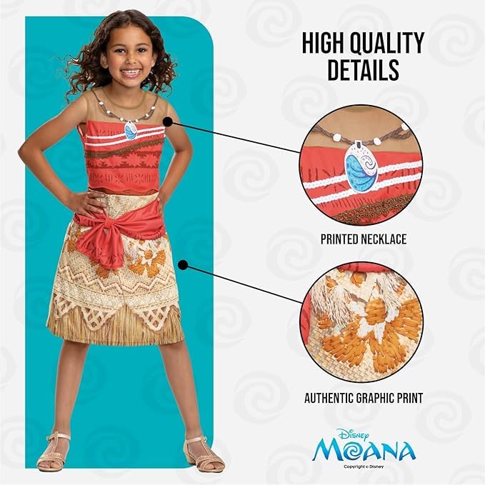 Disguise Disney Moana Costume - Toddler (3-4 Years) 13