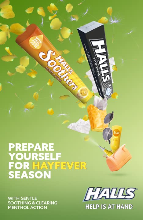 Halls Sugar Free Cherry Flavour with Clearing Menthol Action Sweets (32g) 3