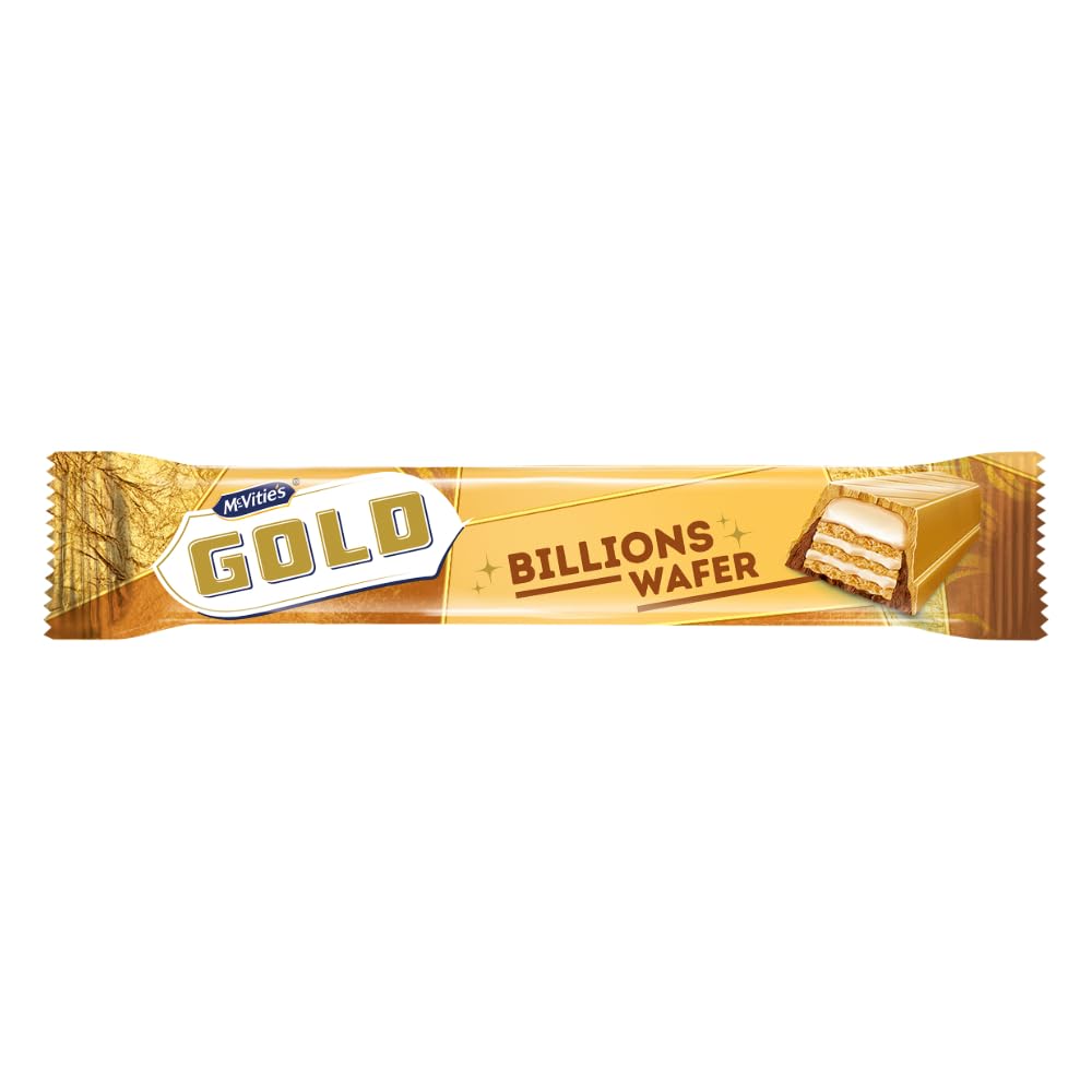 McVitie's Gold Billion Chocolate Wafer Bar, 39.5g