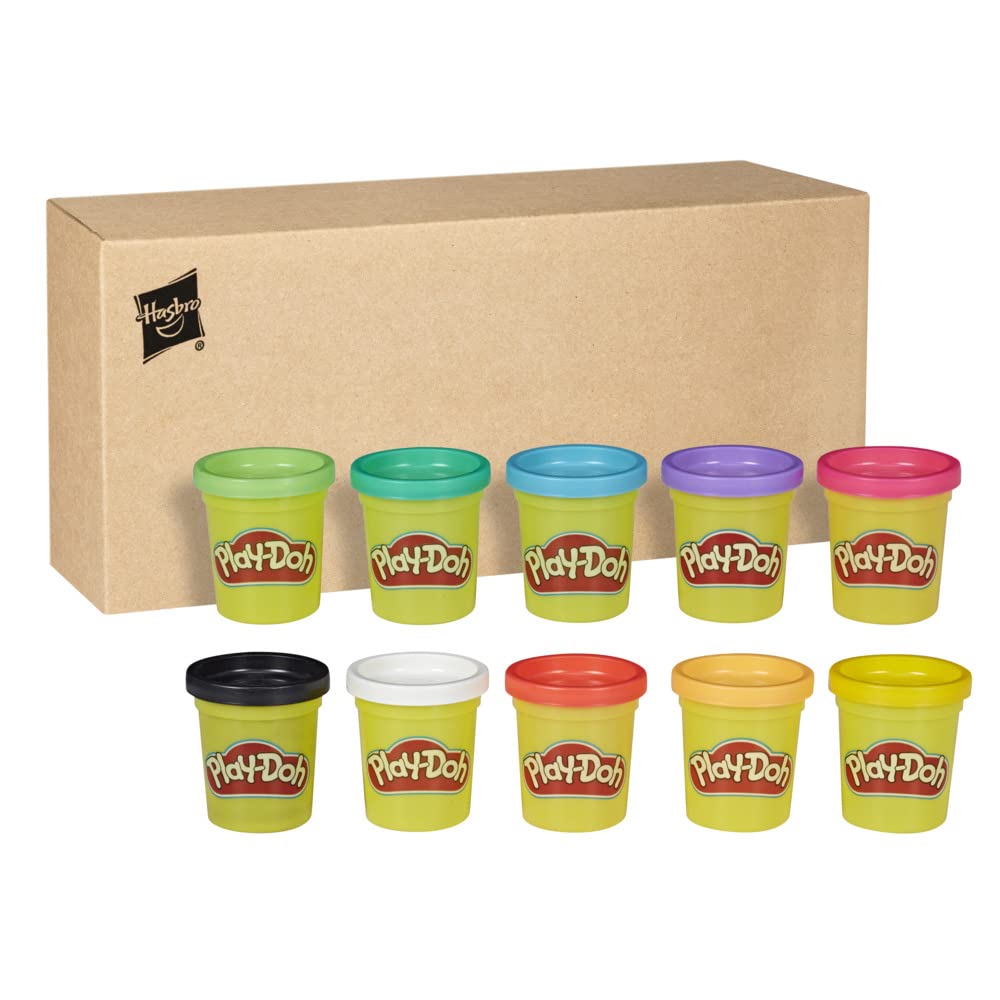 Play-Doh 10-Pack of Non-Toxic Modeling Compound - 2-Ounce Cans for Kids Ages 2+