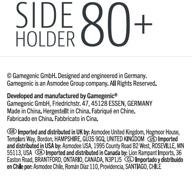 Gamegenic 80-Karten-Seitenhalter – für 80 doppelseitig gesleevte Karten, Orange 10