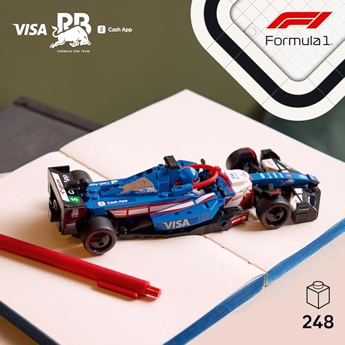 LEGO Speed Champions Visa Cash App RB VCARB 01 F1 Race Car Building Set with Driver Minifigure