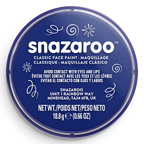 Snazaroo - Classic Face and Body Paint (Dark Blue, 18.8g)