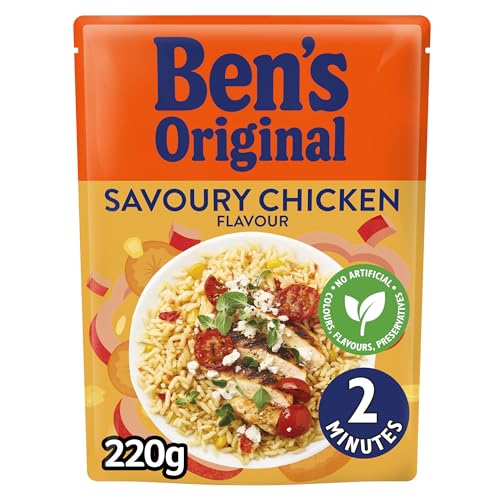 Ben's Original Savoury Chicken Microwave Rice - 6 x 220g Pouches 8
