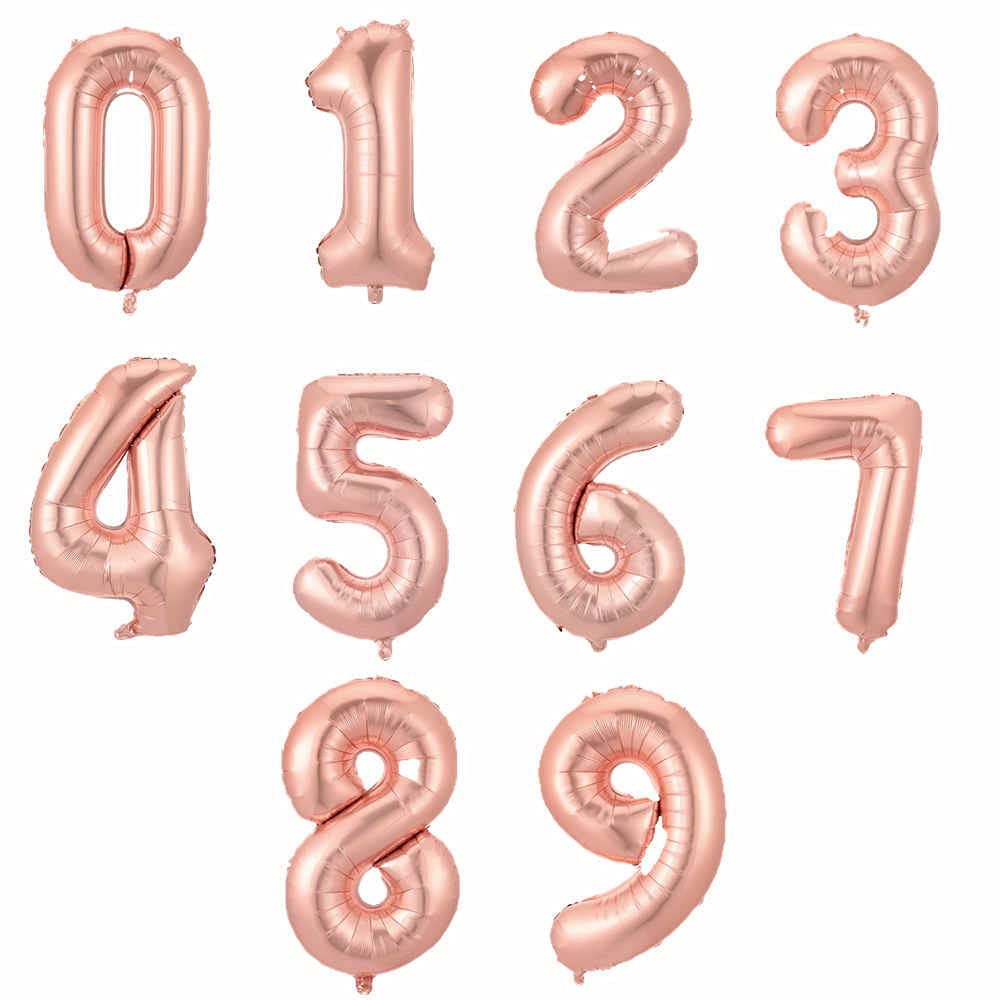 Rose Gold Foil Number 9 Balloon (76cm) - Elegant Milestone Party Decor