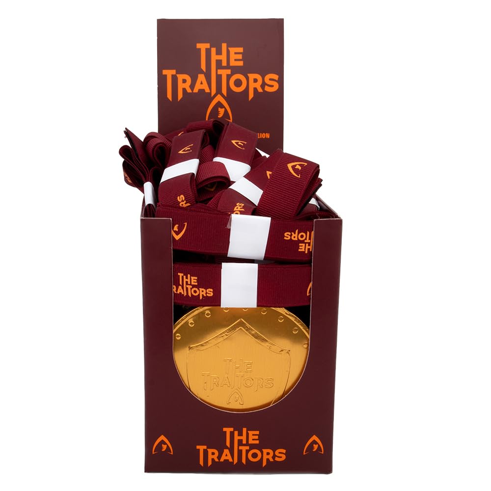The Traitors Milk Chocolate Shield Medallion - Pack of 36 | 26g Each 2