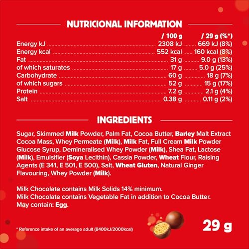 Maltesers Gingerbread Flavour Reindeer, Milk Chocolate, Malt & Honeycomb Treat 8