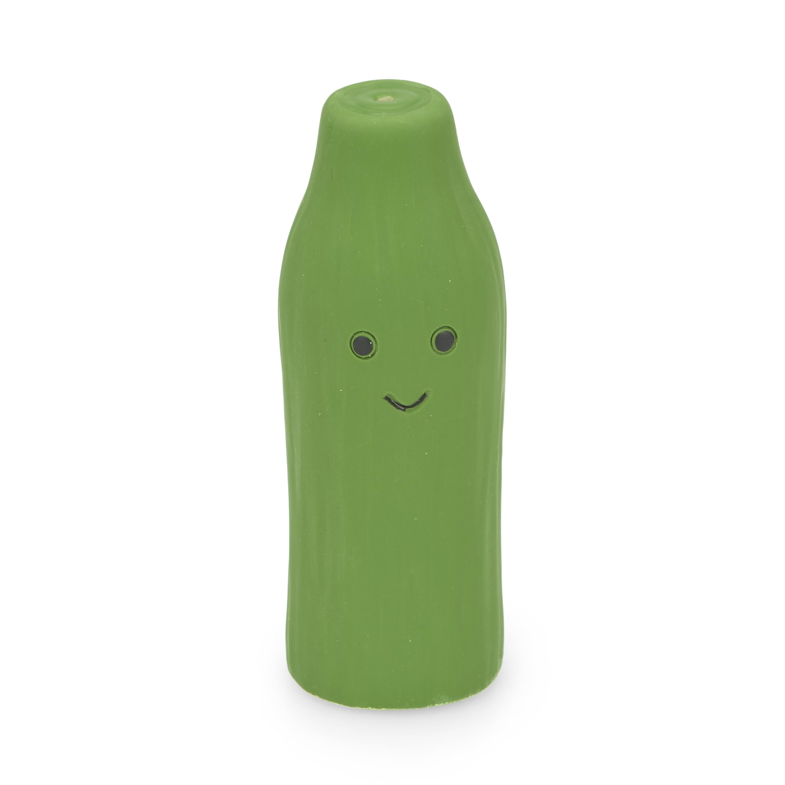 Petface Foodie Faces Cucumber Latex Dog Toy - Large | Squeaker | Natural Rubber 1