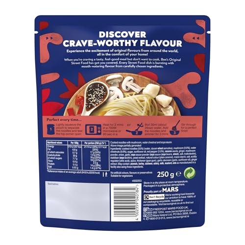 Ben's Original - Street Food Japanese Teriyaki Style Noodles Ready Meal (6x 250g) 7