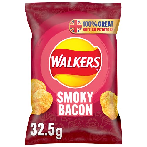 Walkers Smoky Bacon Crisps 32.5g (Case of 32)