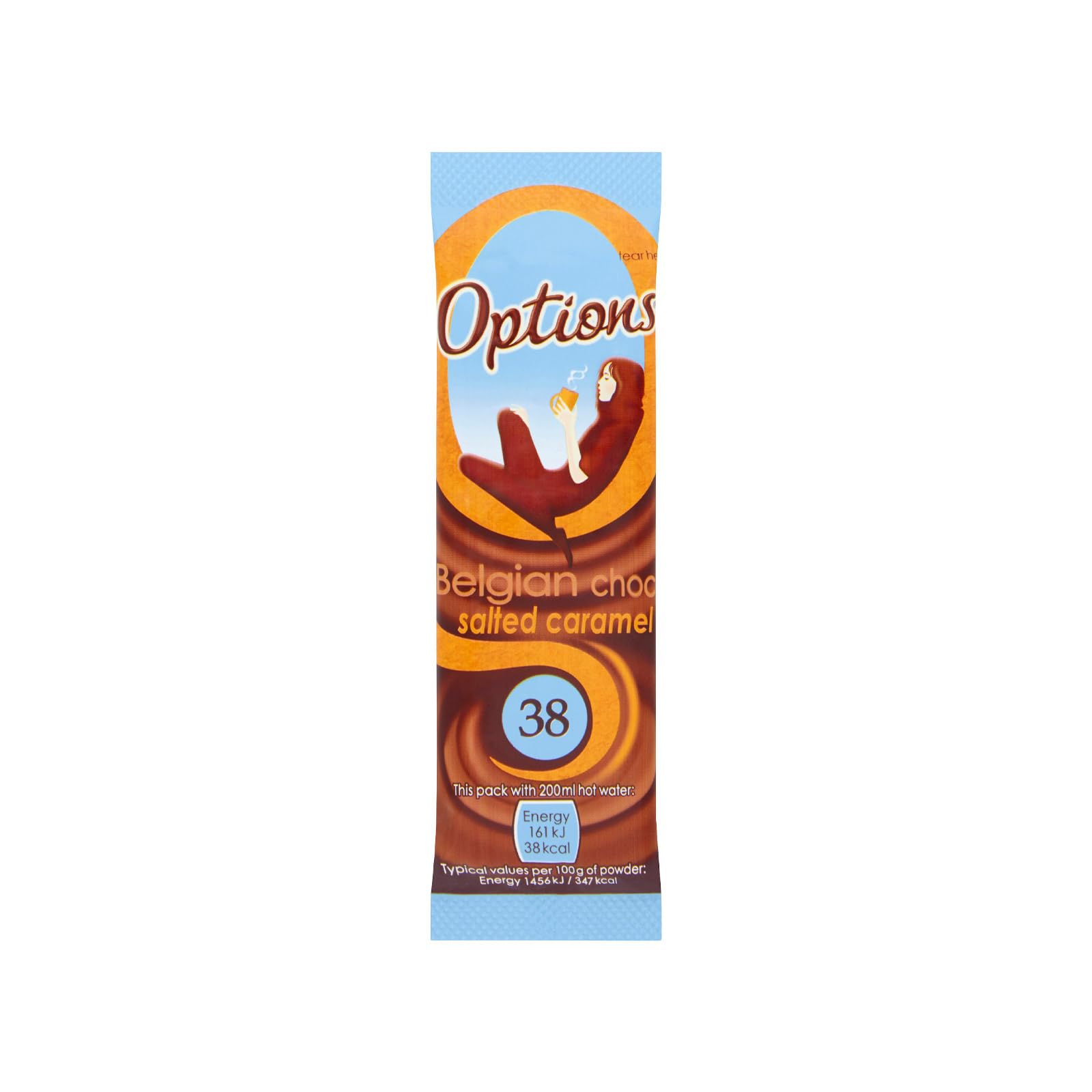 Twinings Options Salted Caramel Hot Chocolate Powder Sachets - 30 Count (11g Each) 1