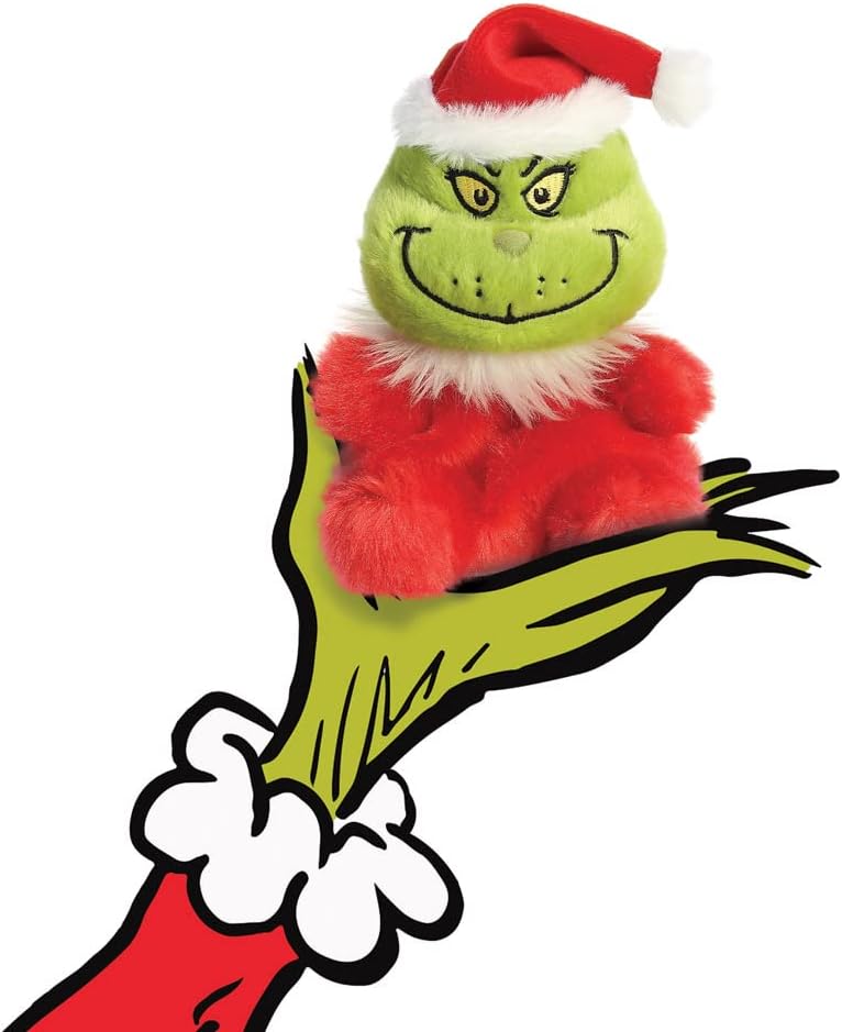 The Grinch Santa Palm Pal - Official Dr. Seuss Plush Toy for All Ages 3